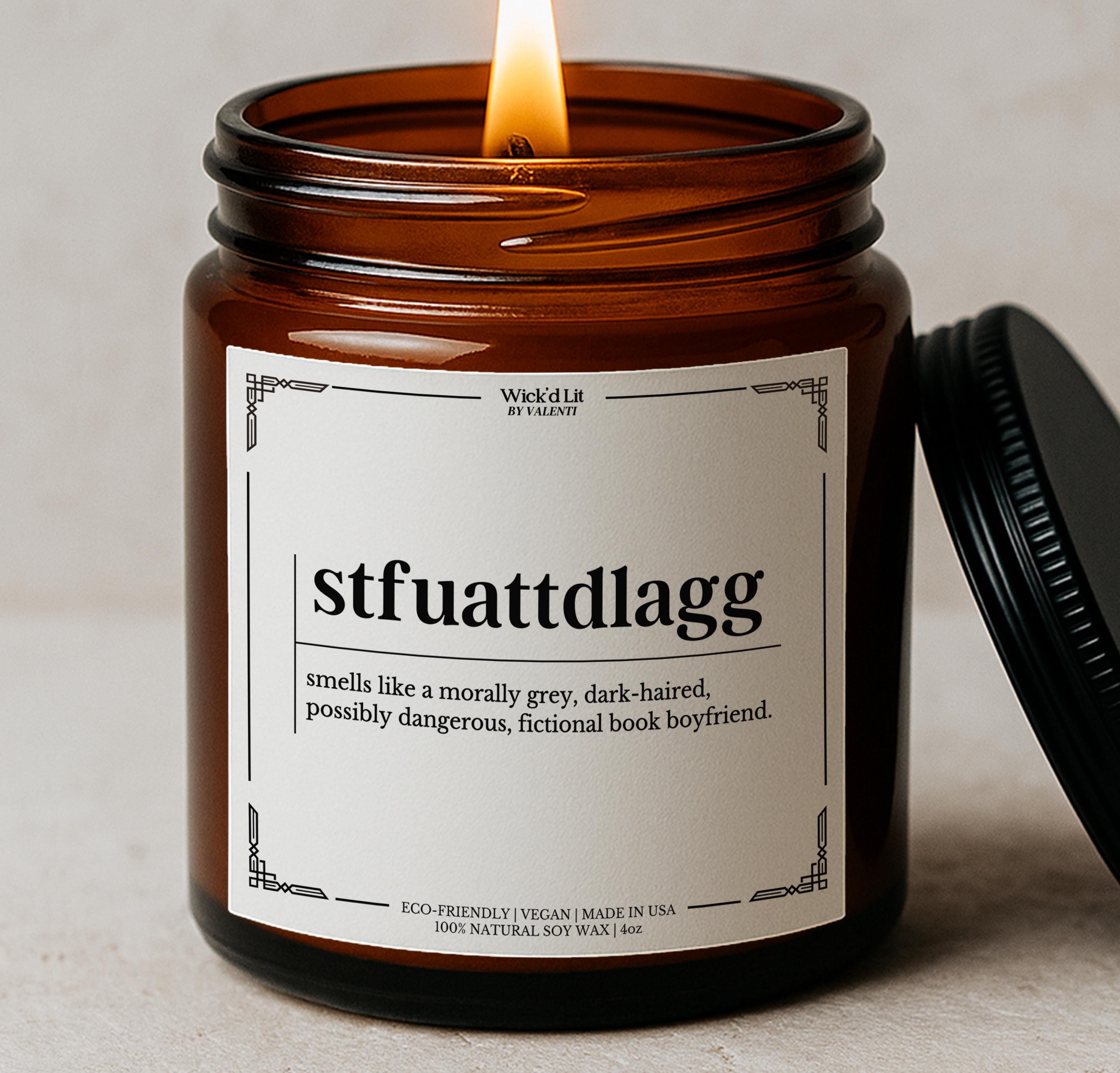 STFUATTDLAGG Candela per amanti dei libri/amanti dei libri Smut Reader, regali per amanti dei libri, regalo per lettori di romanzi dark, regalo per fi