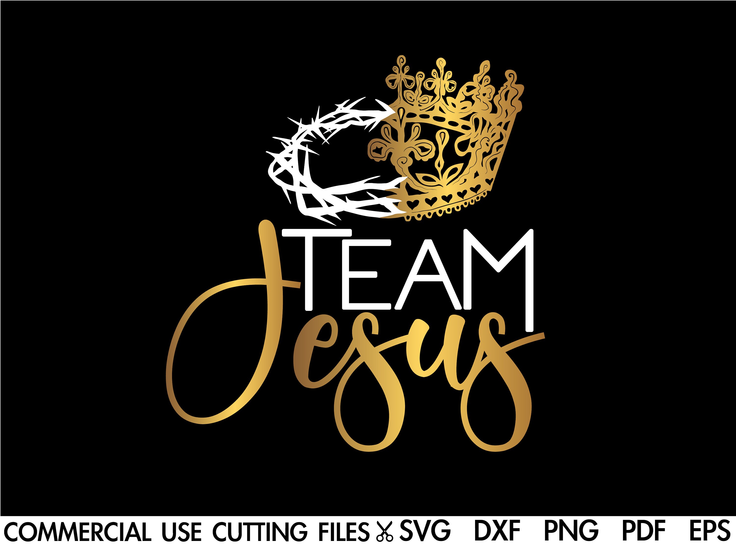 Team Jesus SVG, Gesù SVG, Il Signore Svg, Dio Svg, Cristiano Svg, Religioso Svg File di taglio Silhouette Cricut Sublimazione Svg/Dxf/Png/Pdf