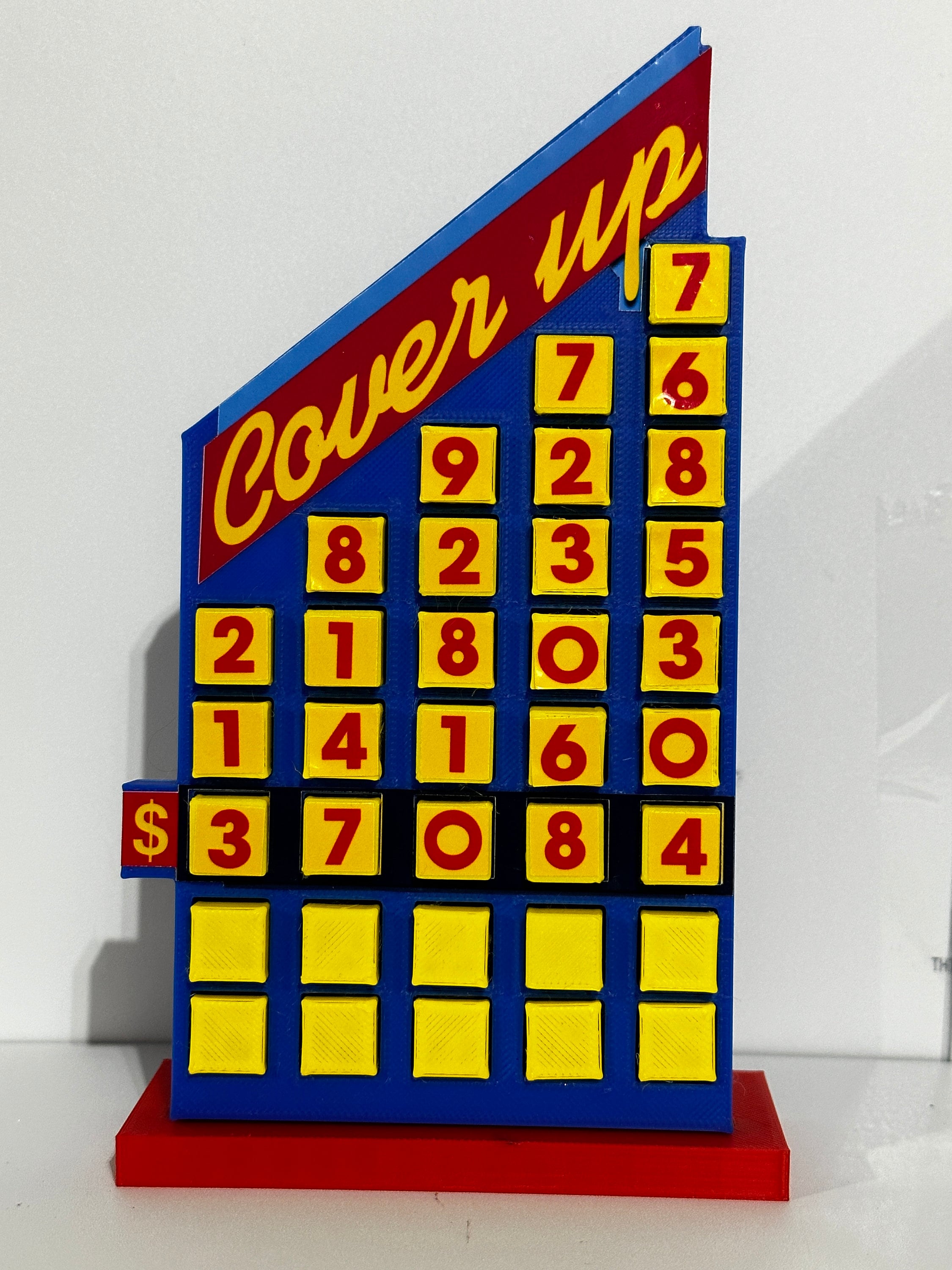 "Gioco di determinazione dei prezzi \"Il prezzo è giusto\" - 4 pollici di lunghezza x 7 pollici di altezza x 1,5 pollici di larghezza - www.facebook.com/"