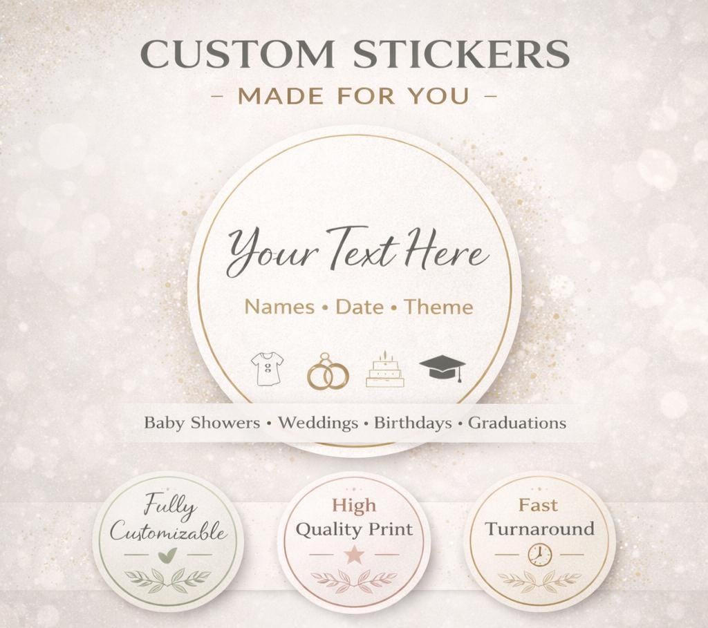 Etichette rotonde personalizzate, adesivi personalizzati, etichette aziendali, etichette postali, adesivi per ordini, Hershey Kiss