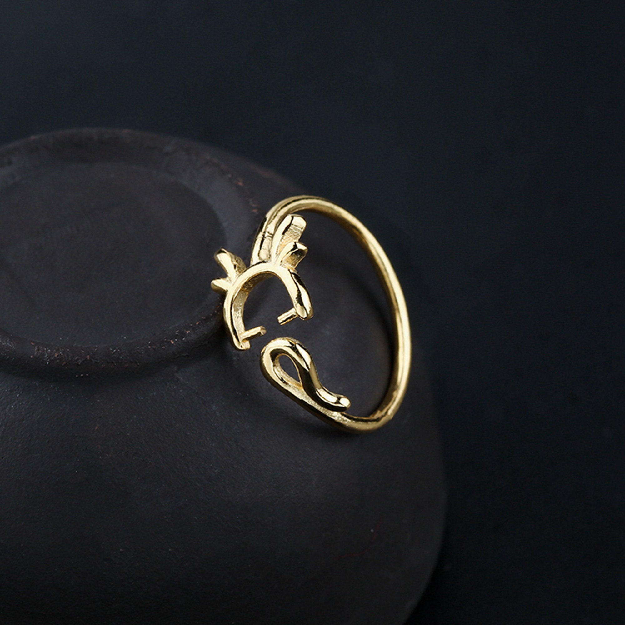 Montatura per anello in argento sterling, montatura per anello in argento s925, montatura per anello in argento sterling, base per anello regolabile i