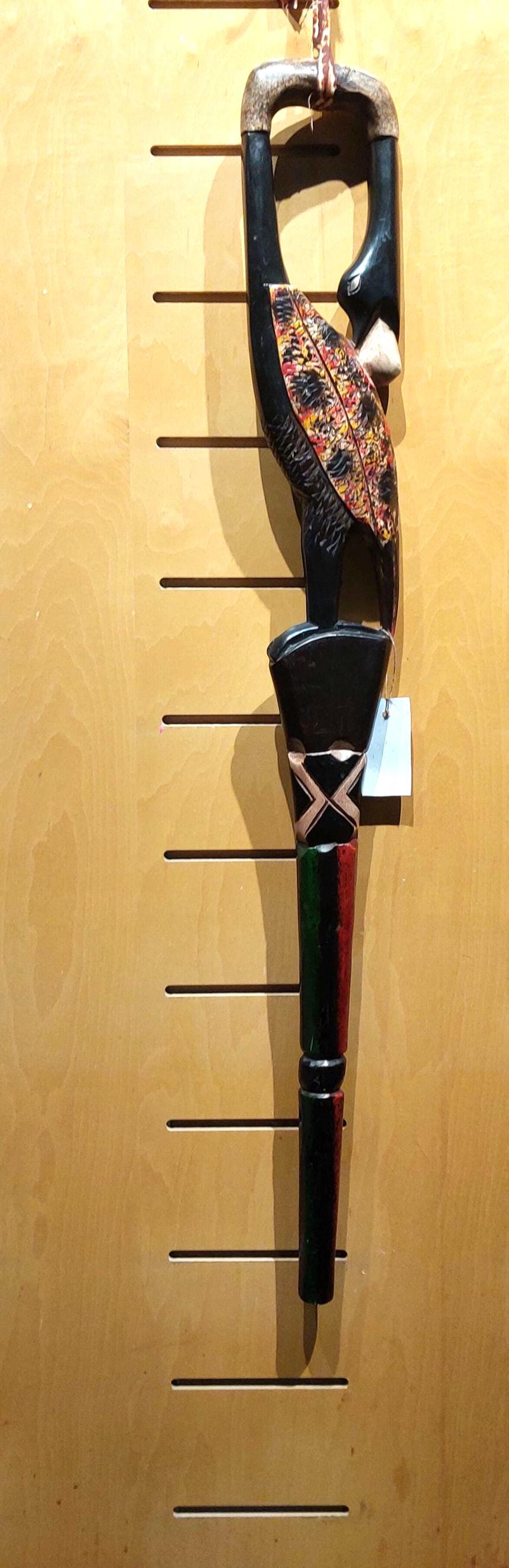 Bastone da passeggio, bastone di legno, bastone Sankofa, bastone artistico, bastone fatto a mano, bastone da passeggio fatto a mano, bastone africano,