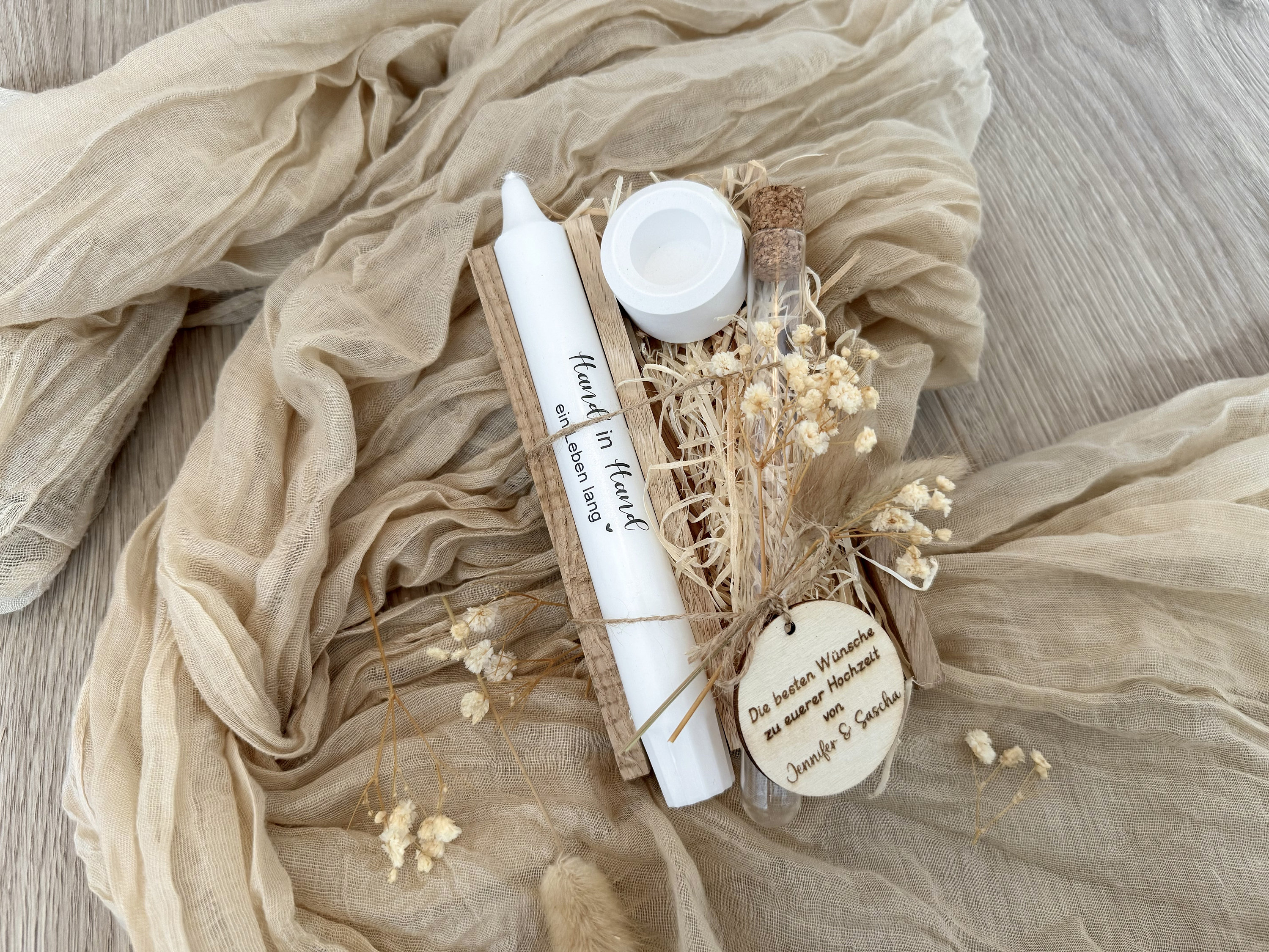 Regalo di nozze | Set regalo di nozze | Provetta regalo di nozze in contanti | Regalo di nozze in contanti personalizzato | Candela di nozze