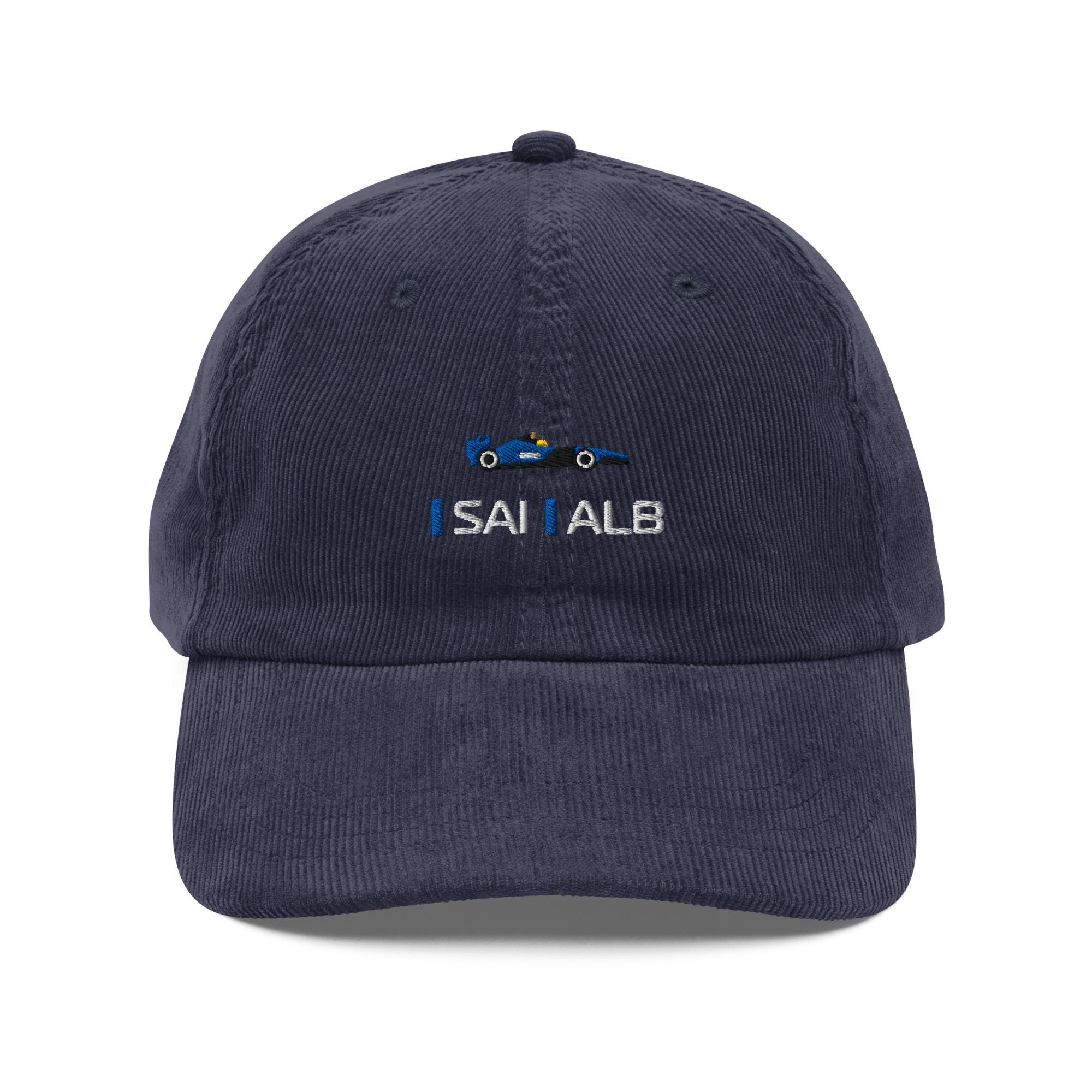 F1 Williams Team Fan, berretto in velluto a coste, cappello da fan di F1, piloti di Formula Uno Williams, cappello da fan di Carlos Sainz, cappello vi