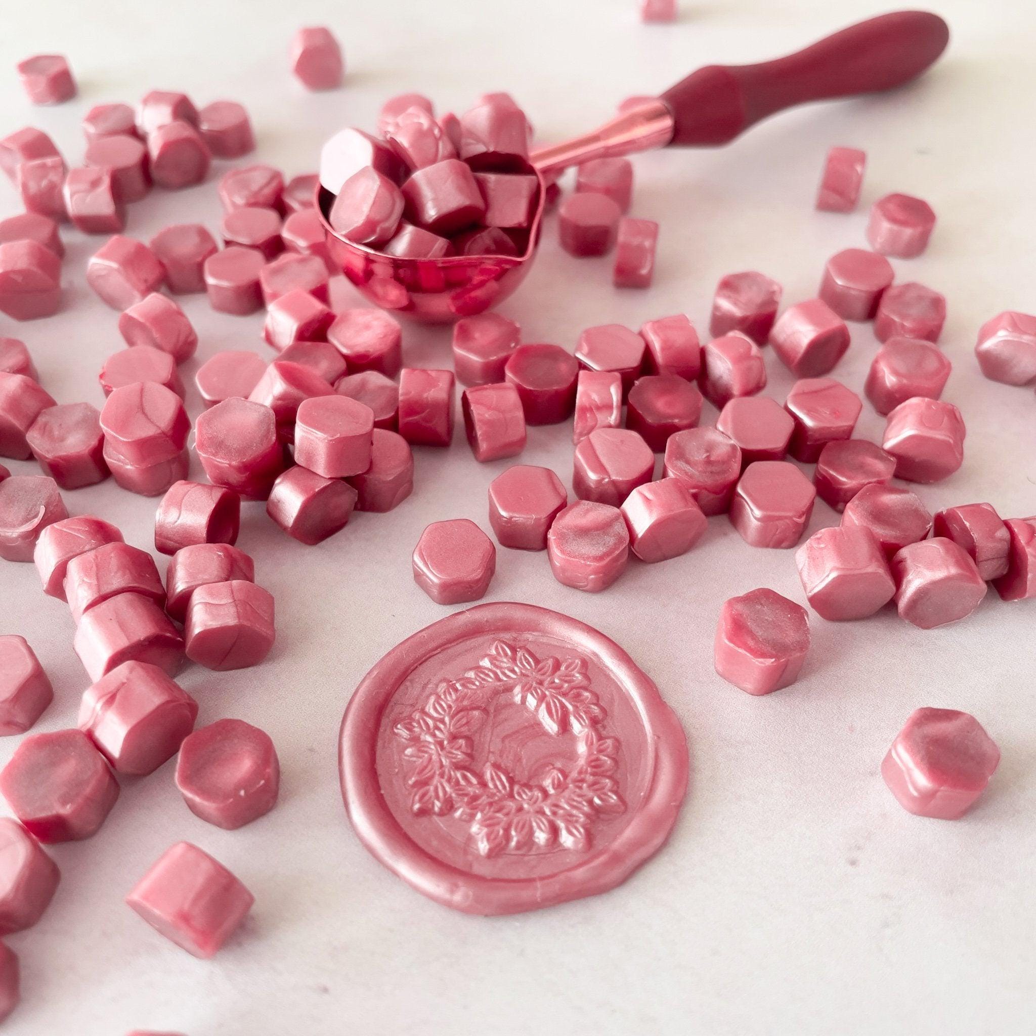 Perline per sigilli di cera in rosa antico / Crea sigilli di cera fai da te in rosa antico perlato / Accessori per sigilli di cera / Perfette per real