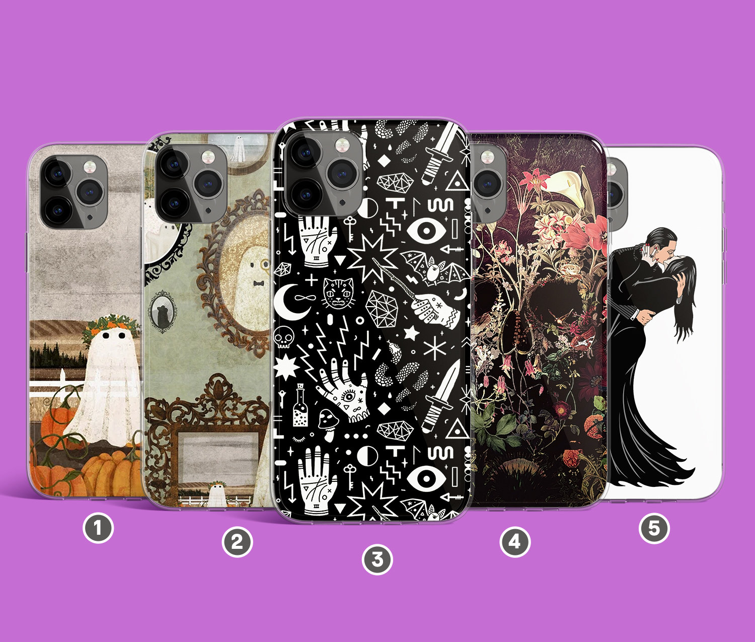 Custodia di Halloween per Google Pixel 9, 8, 7, Google Pixel 6a, custodia per OnePlus Nord 7t, Google Pixel 9a, Google Pixel 4a, Pixel 3, OnePlus 8 hw