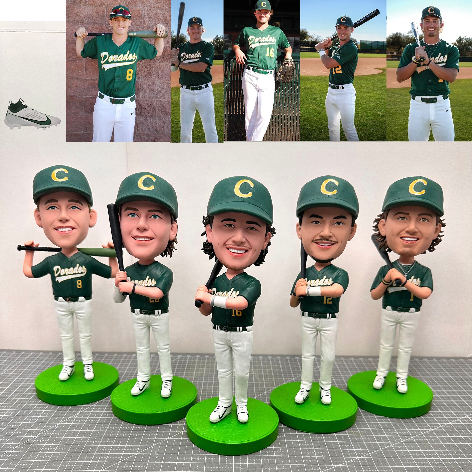 Bobblehead personalizzati per squadre, bobblehead personalizzati per membri di lega, bobblehead personalizzati per gruppi, bobblehead personalizzati p