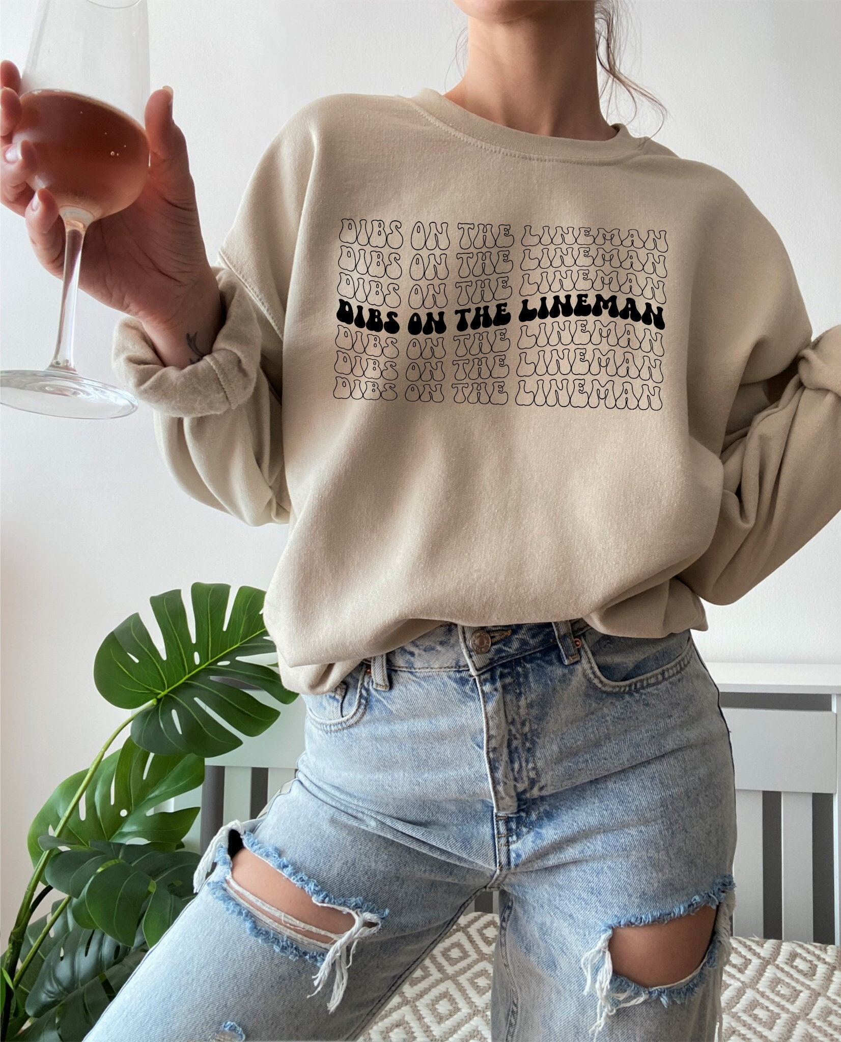 Dibs on the Lineman Sweatshirt, Line Wife Electric Bolt, Line Wife Shirt, Lineman Wife Sweater, Line Wife Sweatshirt, Lineman Wife, Lineman