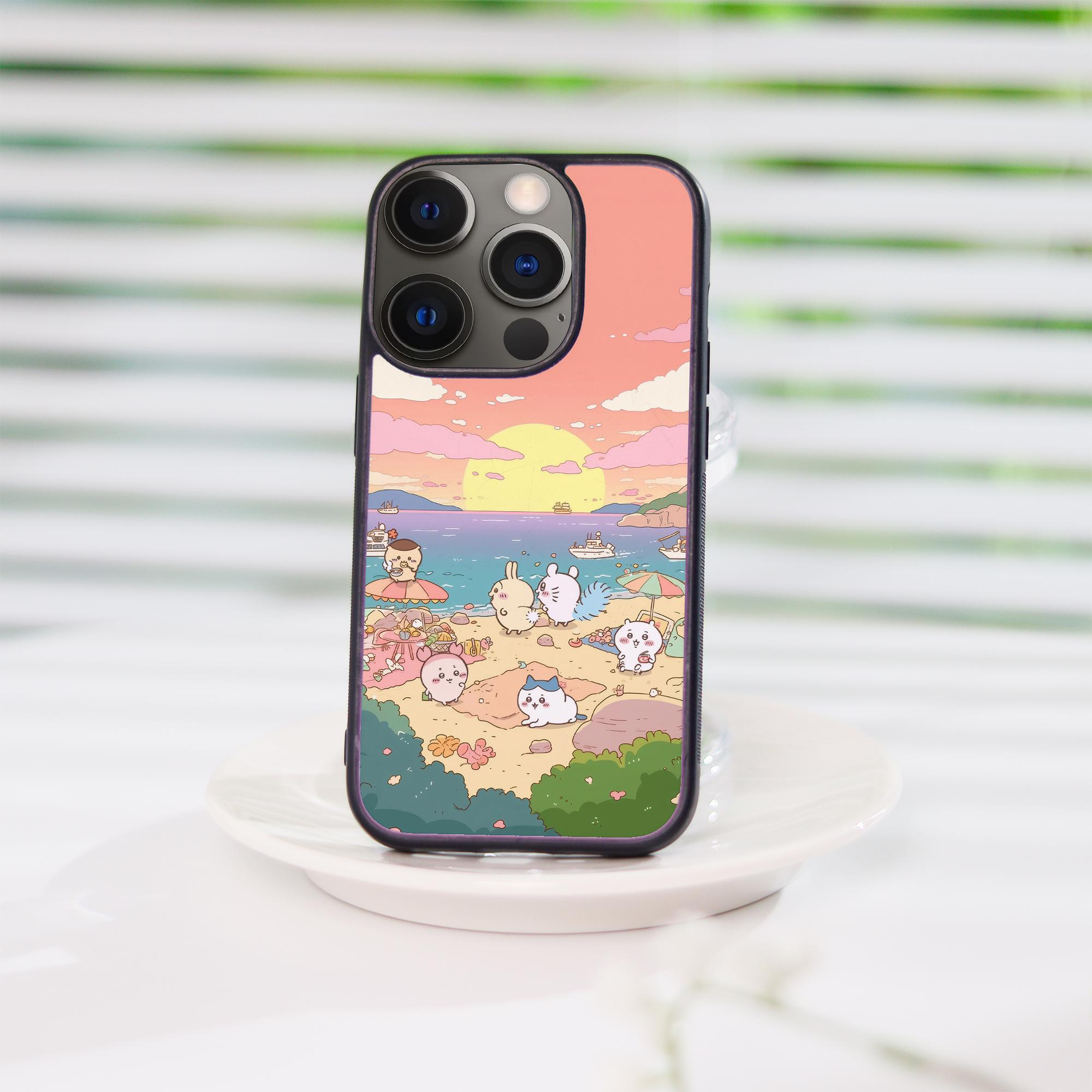 Custodia Chiikawa per iPhone, iPhone 16/15/14+ Pro/Pro Max, custodia per iPhone 16/15/14, custodia per iPhone 11 Pro, custodia per iPhone 13, custodia