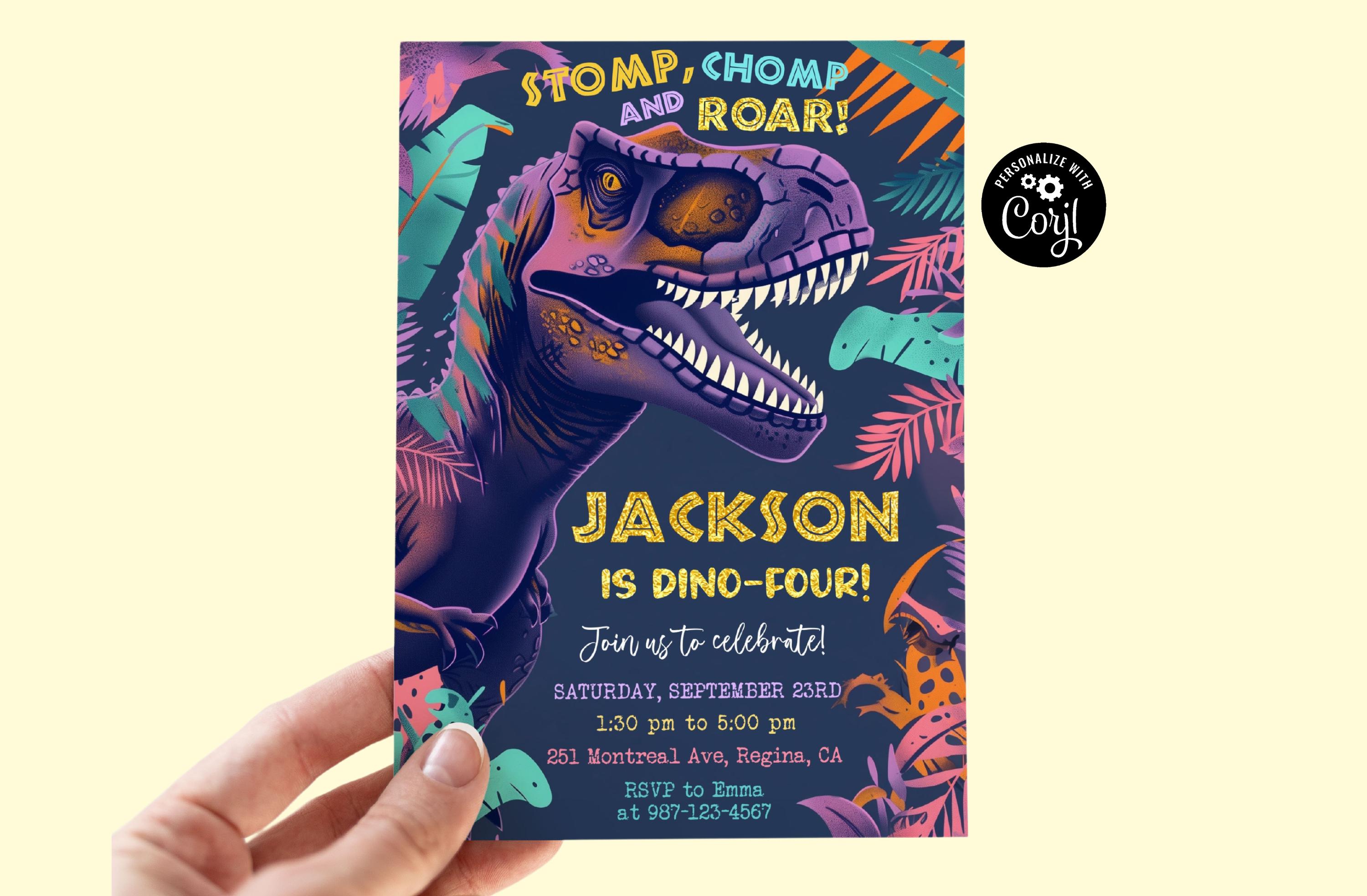 Invito di compleanno a tema dinosauro Invito di compleanno a tema dinosauro Invito di compleanno a tema dinosauro Invito di compleanno a tema dinosaur
