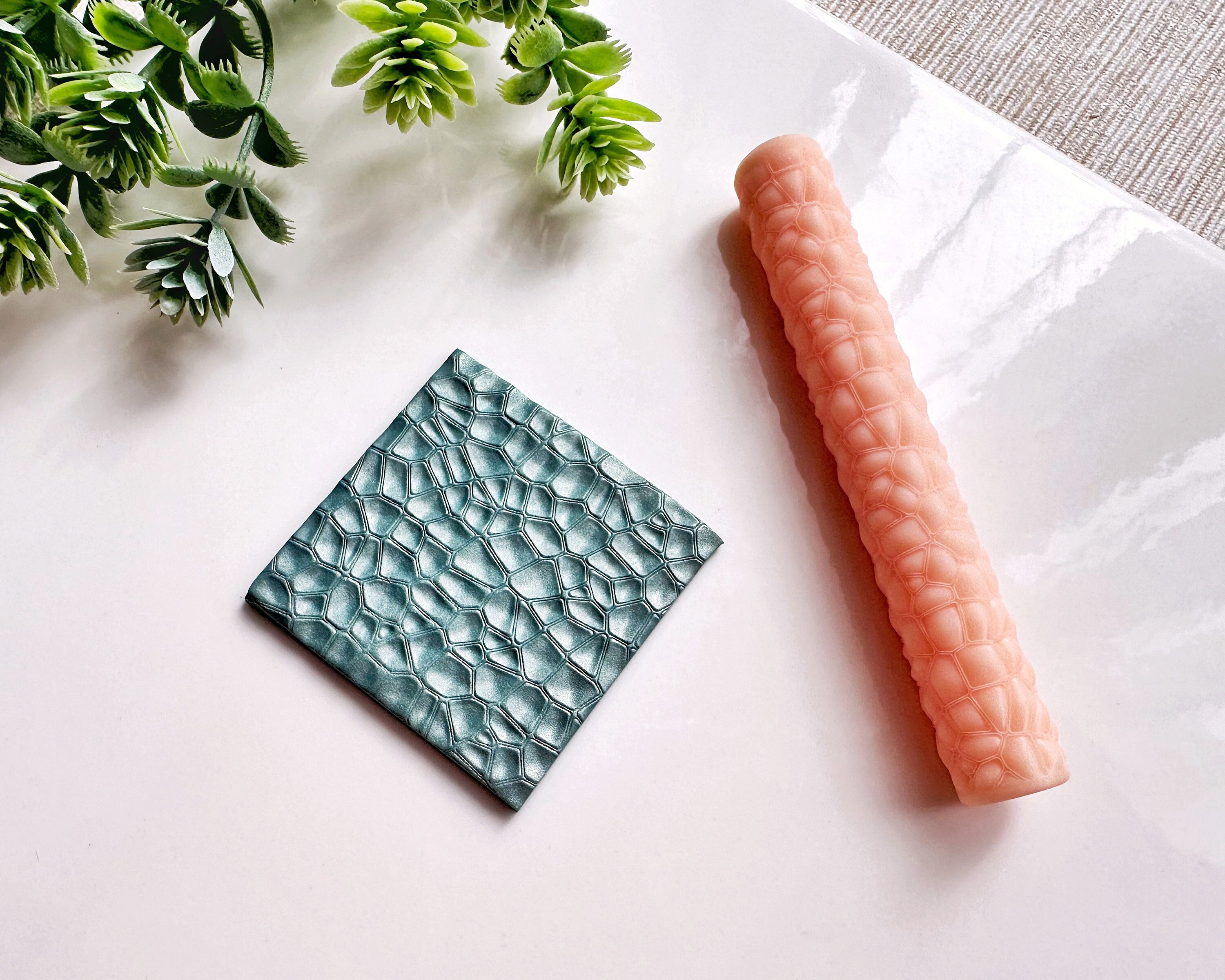 Abstract Bubbles Clay Texture Roller, Polymer Clay Texture Roller, Resin Hand Roller per Polymer Clay, Polymer Clay Tools