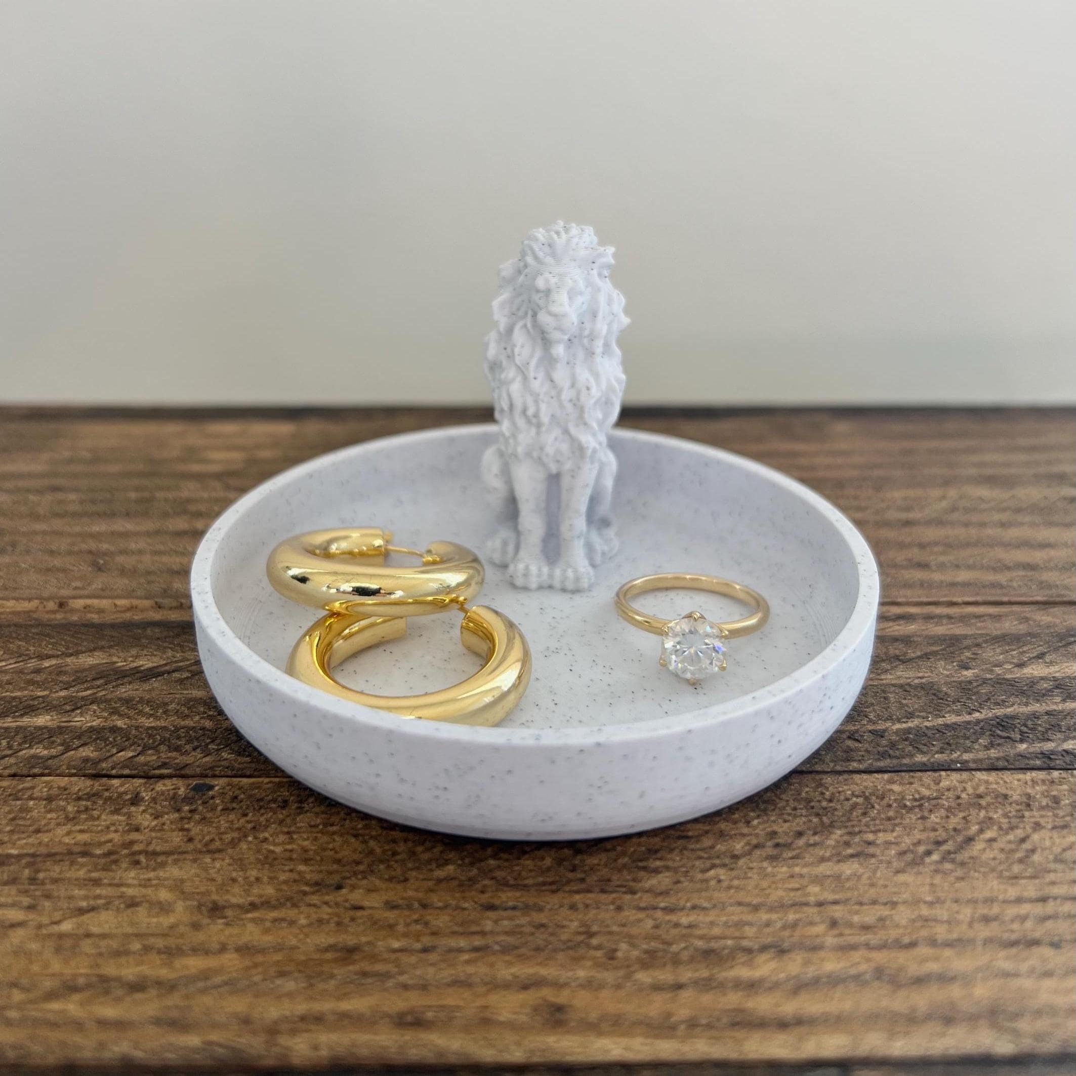 Porta anelli a forma di leone per gioielli, piatto porta gioielli a forma di leone, vassoio porta gioielli a forma di leone, piatto porta anelli a for