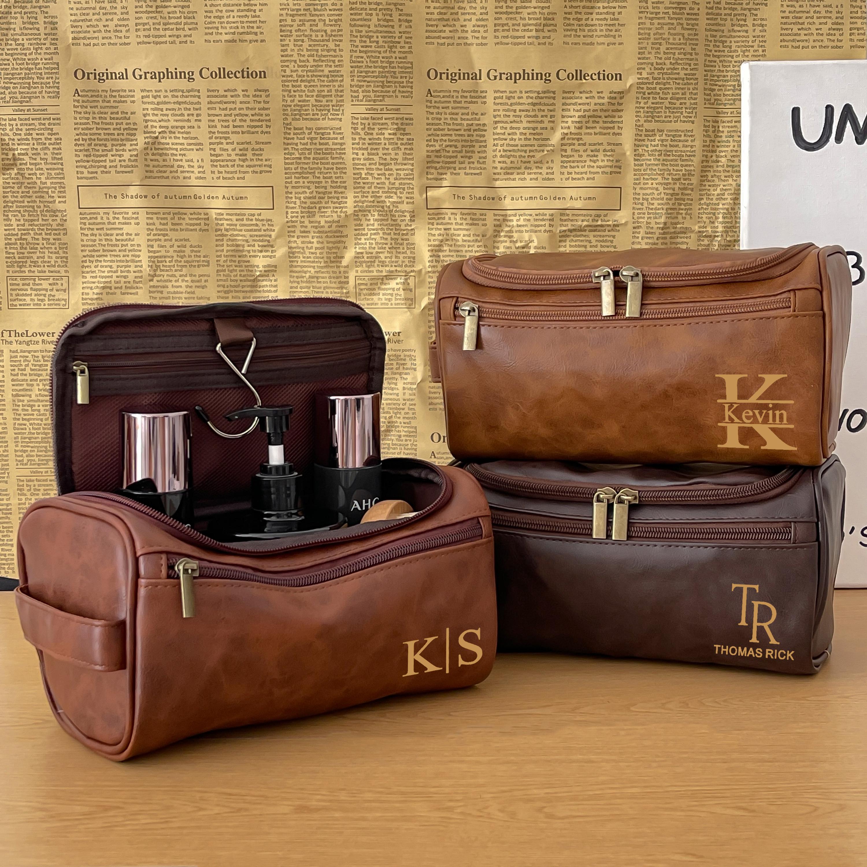 Borsa da viaggio personalizzata per uomo/Borsa da viaggio personalizzata/Regalo personalizzato per uomo/Borsa da viaggio per sposo/Borsa da toilette i