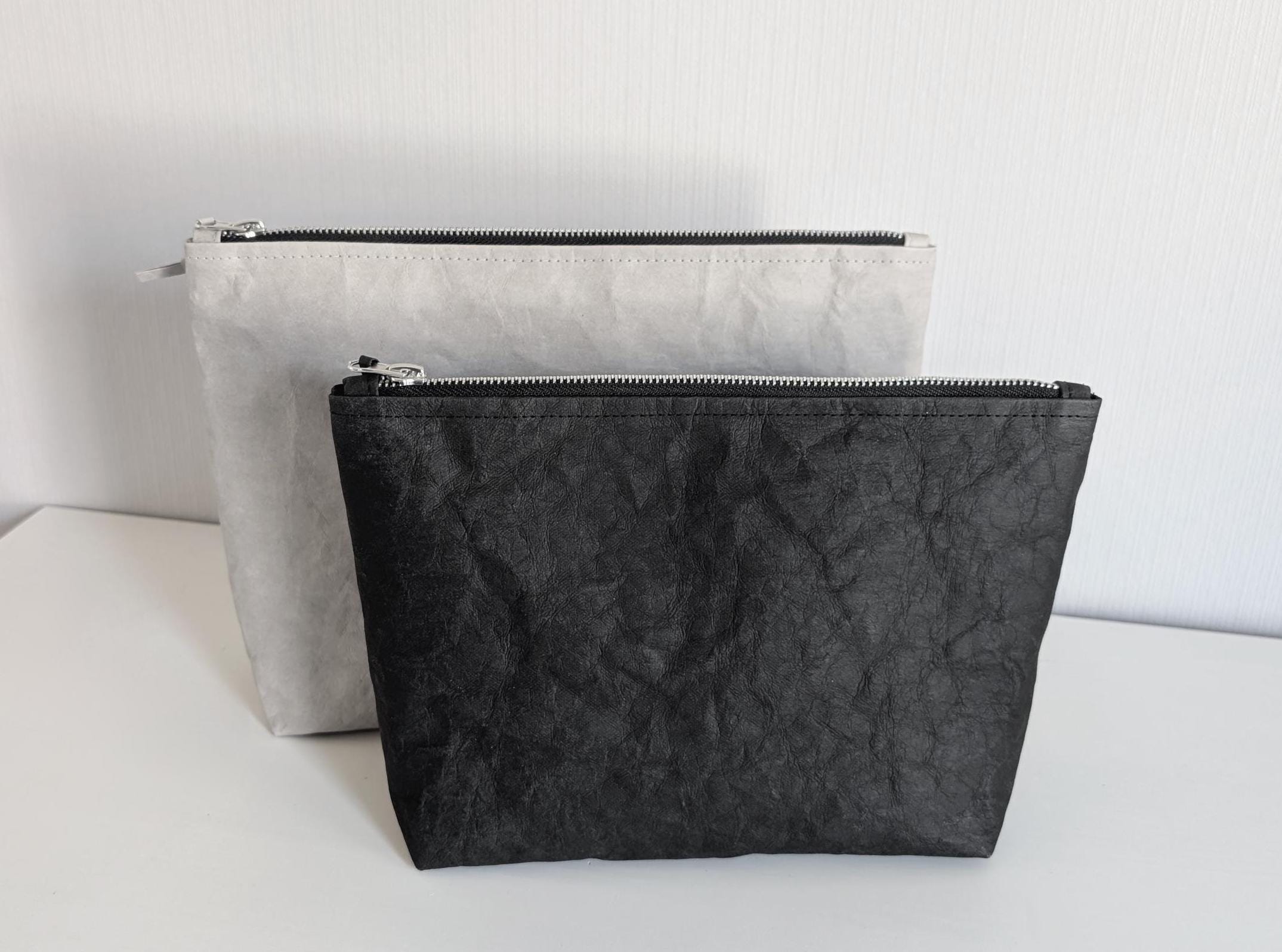 Borsa SnapPap con piccola tasca interna, trousse per cosmetici, beauty case, beauty case, beauty case, borsa vegana in carta lavabile