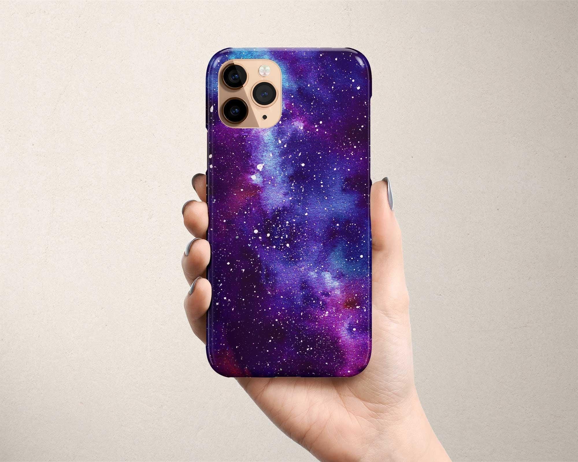 Custodia viola per iPhone 11 Pro Custodia spaziale per iPhone 11 Custodia per Galaxy iPhone 11 Pro Max Custodia celeste per telefono con stelle