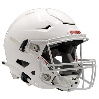 Riddell SpeedFlex Adult Football Helmet with attached Facemask White/White