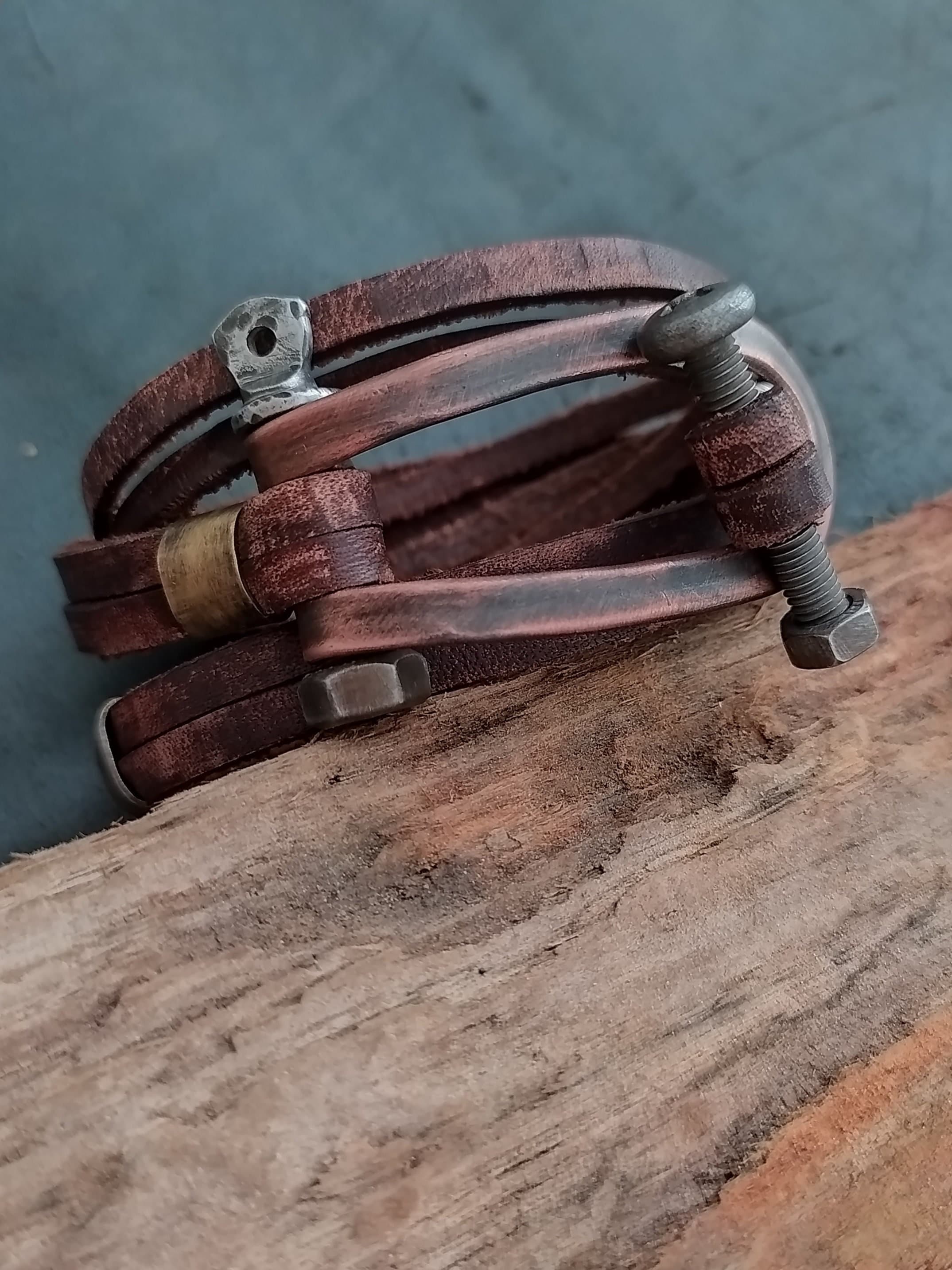 Bracciale in pelle da uomo Bracciale in pelle da uomo Bracciale in pelle da uomo Bracciale in pelle per uomo Bracciale in pelle con polsino Bracciale