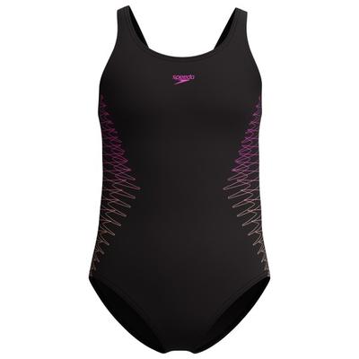 Speedo - Kid's Placmement Muscleback - Badeanzug Gr 176 schwarz Image