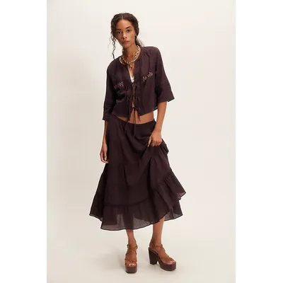 Bright Side Set at Free People in Black Coffee, Size: Small