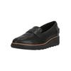 Slipper CLARKS "Sharon Gracie", Damen, Gr. 36, schwarz, Leder, klassisch, Schuhe, mit extra Stoßdämpfung für ultimativen Komfort