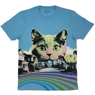 Zanden Cat Watching Adult Unisex T-Shirt, X-Small