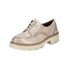 Schnürschuh MUSTANG SHOES "Mustang Shoes Halbschuhe Lederimitat", Damen, Gr. 39, grau (taupe), Lederimitat, casual, Schuhe