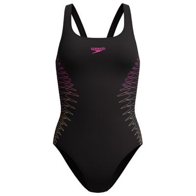 Speedo - Women's Placement Muscleback - Badeanzug Gr 46 grau Image