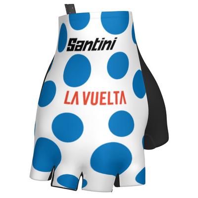 Santini - La Vuelta Polka Dot Jersey Gloves - Handschuhe Gr Unisex L blau Image