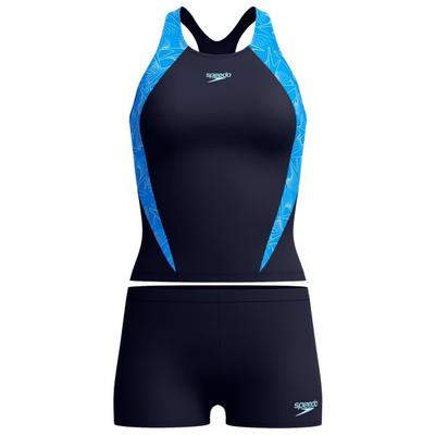 Speedo - Women's Hyperboom Splice Tankini Set - Tankini Gr 44 blau Image