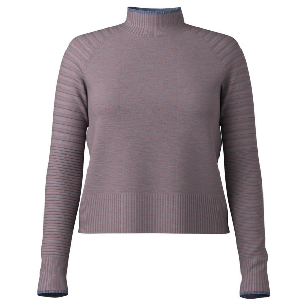 Smartwool - Women's Edgewood Mock Neck Sweater - Merinopullover Gr L grau