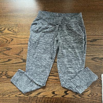 Athleta Pants & Jumpsuits | Womens Athleta Cotton Jogger Pajama Bottoms! | Color: Gray/White | Size: Mp