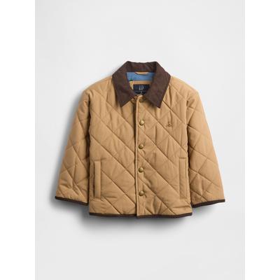 Gap Brown Lightweight Quilted Field Jacket