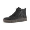 Sneakerboots GABOR, Damen, Gr. 44, schwarz, Leder, unifarben, sportlich, Schuhe, Plateau, Stiefelette, Schnürboots mit Best Fitting Funktion