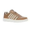 Sneaker K-SWISS "COURT PALISADES", Gr. 46, indian tan, snow weiß, crème brulee, soft silt, Leder, sportlich, Schuhe