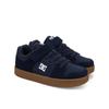 Sneaker DC SHOES "Manteca 4 V", Kinder, Gr. 3(34), blau (navy, gum), 51% Leder, 49% Synthetikmaterial, Schuhe