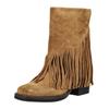 Bikerboots STEVE MADDEN "STEVE MADDEN Stiefelette Veloursleder", Damen, Gr. 37, braun (chestnut), Veloursleder, casual, Schuhe