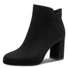Stiefelette TAMARIS, Damen, Gr. 40, schwarz, Textil, unifarben, Veloursleder, elegant, Schuhe, Blockabsatz, Abendschuh, Festtagsschuh in veganer Verarbeitung