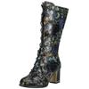 Schnürstiefel LAURA VITA "LAURA VITA Stiefel Leder/Textil", Damen, Gr. 41, blau, Leder, Textil, casual, Schuhe