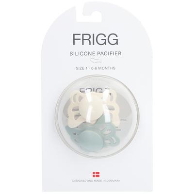 Frigg Silicoon Fopspeen Butterfly Cream - Sage 0-6 Maanden 1 St Schnuller Image