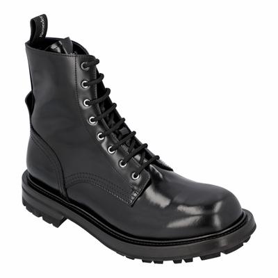 Alexander McQueen Glattleder Kampfstiefel Image