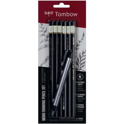 Tombow 7-tlg. Bleistift-Set »Mono« HB/2B/4B/6B/2H/B schwarz Image
