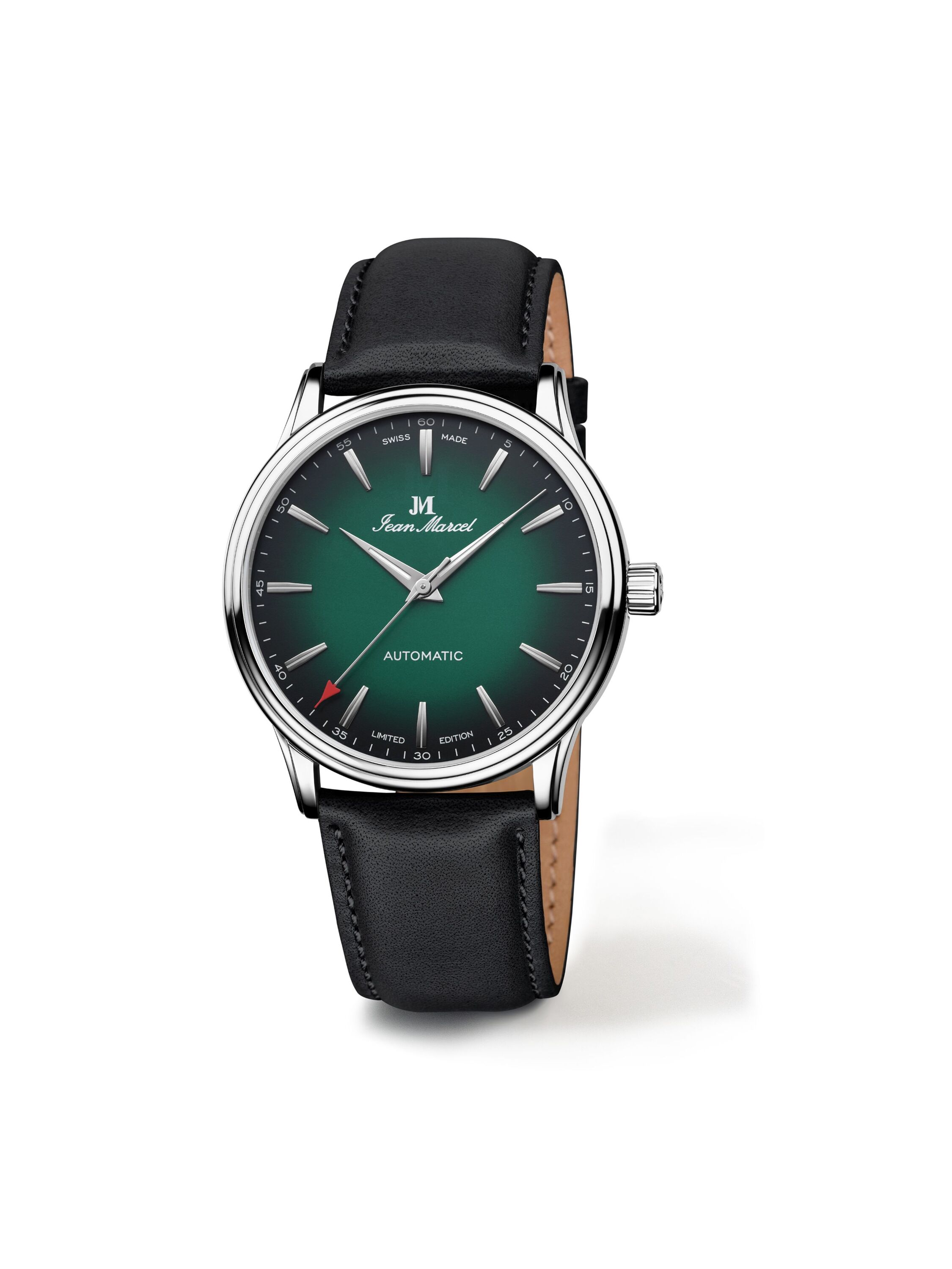 Jean Marcel Herren Armbanduhr Edelstahl Glänzend 24,5cm