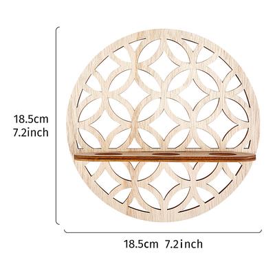 1PC Indoor Wooden Hydroponic Stand Plant Propagation Vase Wall-mounted Plastic Test Tube With Wooden Stand Suitable for Home Plant Decoration Hydroponic Cuttings Unique Garden Plant Enthusiasts