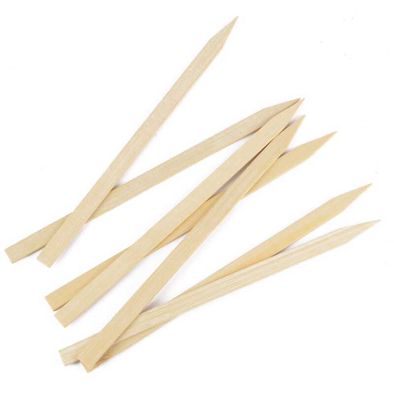 DayBays 2000 Stk. Flachspieße aus 100% Bambus 35 cm Flache für Kebap (Adana) mit Scharfe und Flache Spitze Image