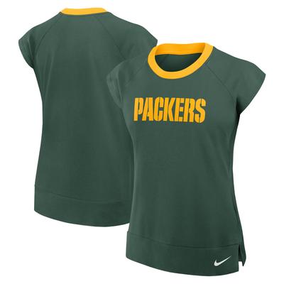 Green Bay Packers Nike Oberteil mit mittellangen Ärmeln - Damen Image