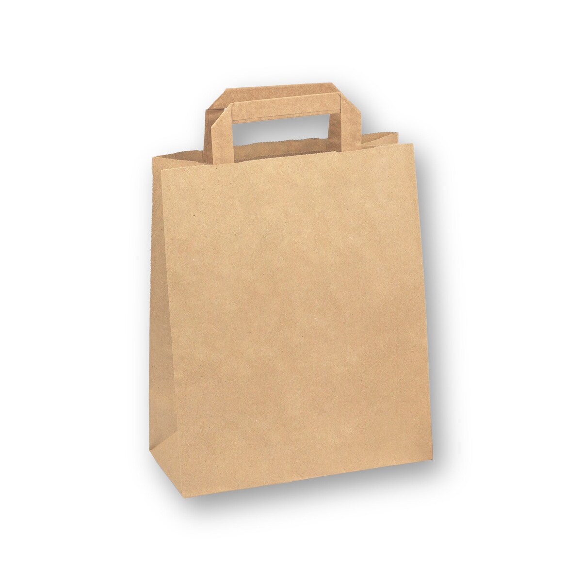 DayBays 2000 Stk. Papiertüten 22+10x28 cm Braun mit Flachhenkel Image