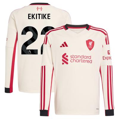 Liverpool adidas Auswärtstrikot 2025-26 - Kinder - Langarm mit Aufdruck Ekitike 22 Image