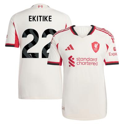 Liverpool adidas Authentisch Auswärtstrikot 2025-26 mit Aufdruck Ekitike 22 Image