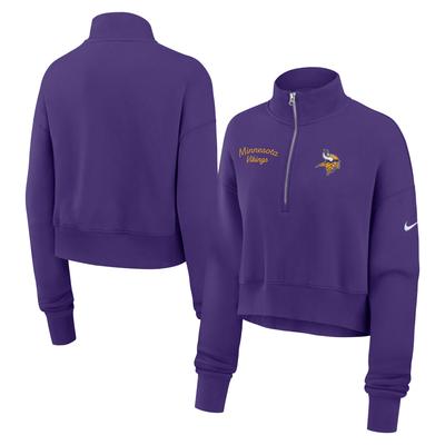 Minnesota Vikings Nike Phoenix 1/4 Reißverschluss Oberteil - Damen Image