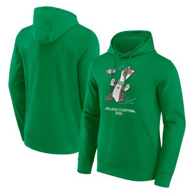 Milano Cortina 2026 Paralympics Maskottchen Grafik-Kapuzenpullover – Grün Image